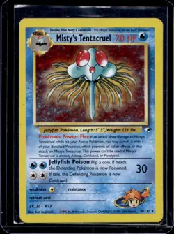 2000 Pokemon Gym Heroes Misty's Tentacruel Holo #10/132 - Image 1