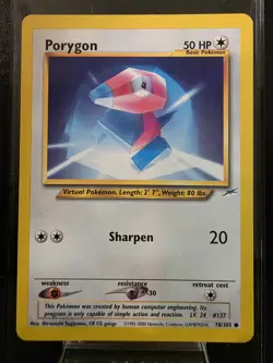 Pokemon TCG Porygon 78/105 Neo Destiny Regular - Image 1