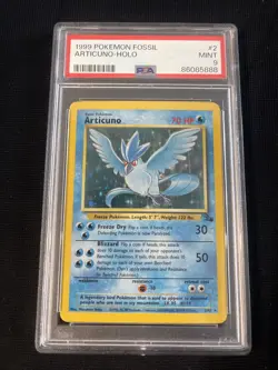 1999 POKEMON FOSSIL #2 ARTICUNO-HOLO PSA 9 - Image 1
