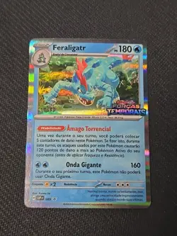 Portuguese Feraligatr SVP089 STAFF Prerelease Promo Stamped Pokemon - Image 1