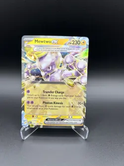 Mewtwo ex 058/182 SV04 Paradox Rift Holo Scarlet and Violet Double Rare Gem Tera - Image 1