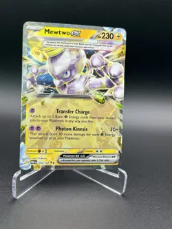 Mewtwo ex 058/182 SV04 Paradox Rift Holo Scarlet and Violet Double Rare Gem Tera - Image 4