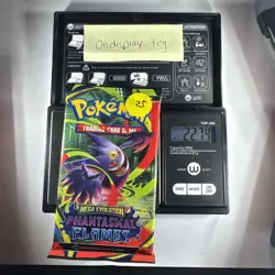 22.74g Mega Evolution Phantasmal Flames Pokemon Booster Pack - Sealed - Image 1