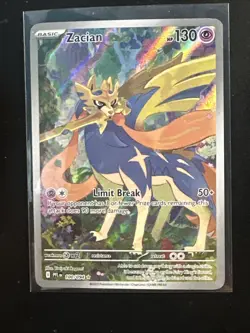 2025 Pokemon ZACIAN #100/094 Phantasmal Flames Illustration Rare English NM-M - Image 1