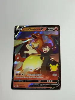 Pokemon TCG Lance's Charizard V SWSH133 Promo Celebrations - Image 1