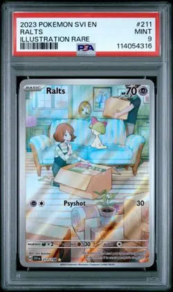 2023 POKEMON SVI EN-SCARLET & VIOLET ILLUSTRATION RARE #211 RALTS PSA 9 - Image 1