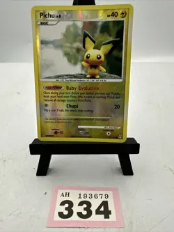 Pokemon Pichu Common Mysterious Treasures 93/123 LP/NM Reverse Holo - Image 1