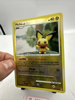 Pokemon Pichu Common Mysterious Treasures 93/123 LP/NM Reverse Holo - Image 4