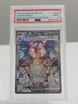 2023 POKEMON OBF EN-OBSIDIAN FLAMES 223/197 CHARIZARD EX PSA 9 - Image 1