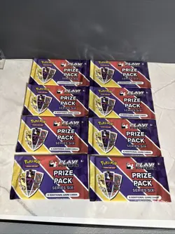 Pokemon Play! Prize Pack Series 6 - 8 Packs Total SEALED - Image 1