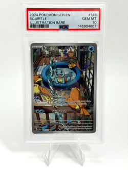 Pokemon Squirtle Illustration Rare Stellar Crown 148/142 PSA 10 Gem Mint - Image 1