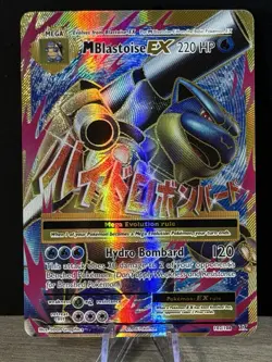 M Blastoise EX (Full Art) 102/108 Evolutions Holo MP Pokemon TCG - Image 1