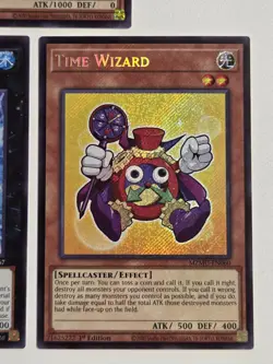 Time Wizard MZMU-EN060 Secret Rare 1st Edition Yugioh Maze of Muertos Chibi Set - Image 4