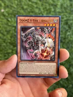 Yugioh DoomZ V Five - Amalthe DOOD-EN009 Ultra Rare 1st Edition NM - Image 1