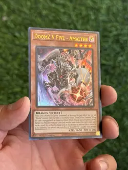 Yugioh DoomZ V Five - Amalthe DOOD-EN009 Ultra Rare 1st Edition NM - Image 2