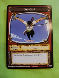 NM Roronoa Zoro Strawhats Rare TE103 One Piece Tcg Ccg Bandai 2006 English Cool - Image 1