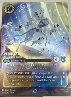 Lorcana TCG - Perdita Determined Mother Enchanted 207/204 - Reign of Jafar - Image 2