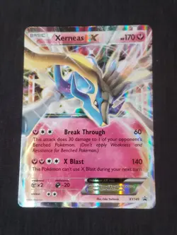 Pokemon TCG Xerneas EX (Shiny) XY Black Star Promos Holo Card 2016 💎 - Image 1