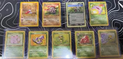 Vintage 9 Card Pokemon Lot- Gen 1, Jungle, And More - Image 1