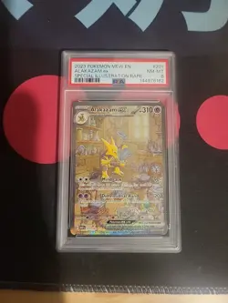 Pokemon Alakazam EX TCG Card 201/165 Sir Scarlet & Violet 151 PSA 8 - Image 1