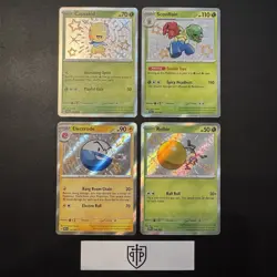 Pokemon TCG - Paldean Fates Baby Shiny 4-Card Lot - Ultra Rare Holo - NM - Image 1