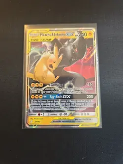Pokemon Pikachu & Zekrom GX TAG TEAM Ultra Rare Holo 33/181 Sm-Team Up Card - Image 5
