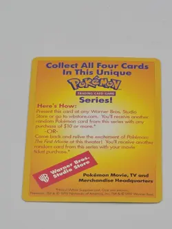 Catch Mew! Promo Pokemon Card Near Mint 1999 - Image 2