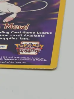 Catch Mew! Promo Pokemon Card Near Mint 1999 - Image 3