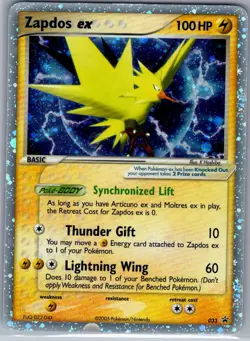 Zapdos ex (EX Collector's Window Tins) 033 Nintendo Promos - Pokemon Card - NM - Image 1