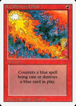 X 1 Red Elemental Blast Revised Edition NM-M MTG Magic The Gathering - Image 1