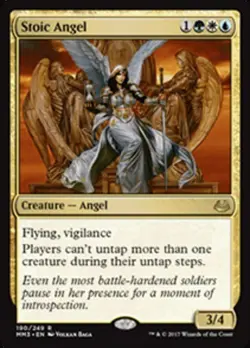 x1 Stoic Angel R MTG Modern Masters 2017 M/NM, English - Image 1