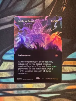 Smile at Death Tarkir: Dragonstorm Borderless Foil Mythic Rare - Image 1