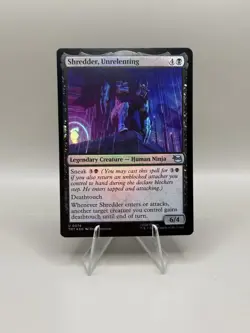 MTG Teenage Mutant Ninja Turtles Shredder, Unrelenting (Regular) Foil U 0074 - Image 1