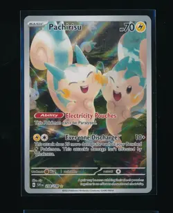 PACHIRISU 208/198 SCARLET & VIOLET ILLUSTRATION RARE 2023 POKEMON TCG - Image 1
