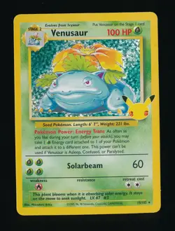 VENUSAUR 2000 POKEMON CELEBRATIONS CLASSIC COLLECTION HOLO 15/102 - Image 1