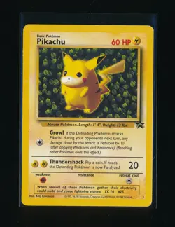 PIKACHU #1 2023 POKEMON TCG ENGLISH BLACK STAR PROMO #1 WORLD COLLECTION (A) - Image 1