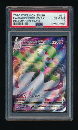 PSA 10 GARDEVOIR VMAX 2020 POKEMON SWORD & SHIELD CHAMPION'S PATH #017 FULL ART - Image 1