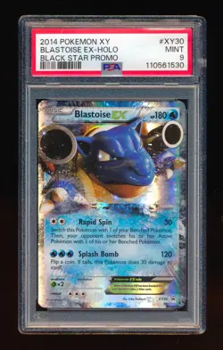 PSA 9 BLASTOISE EX HOLO 2014 POKEMON XY BLACK STAR PROMO #XY30 *MINT CONDITION* - Image 1