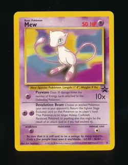 MEW BLACK STAR PROMO #8 POKEMON MOVIE WOTC BASIC POKEMON TCG - Image 1