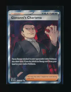 GIOVANNI’S CHARISMA 197/165 SV: SCARLET & VIOLET 151 2023 POKEMON TCG - Image 1