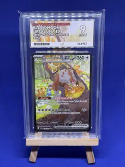 Pokemon TCG Bloodmoon Ursaluna EX Twilight Masquerade Card 216/167 Ace 9 - Image 1