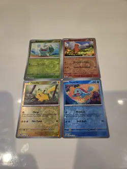 Costco Pokemon TCG 151 Mini Tin Promo Cards - 4× Cosmo Reverse Holo Card Set - Image 2
