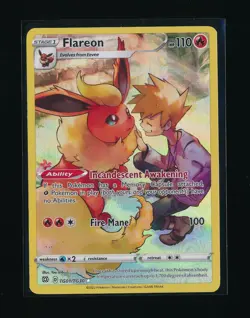 FLAREON TG01/TG30 BRILLIANT STARS TRAINER GALLERY FULL ART HOLO 2022 POKEMON TCG - Image 1