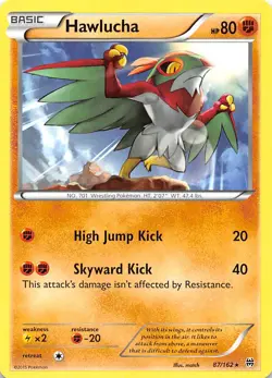 Hawlucha 48/124 XY - Fates Collide Pokemon 005167 - Image 1