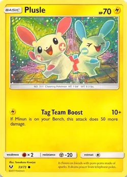 Plusle 33/73 Shining Legends Pokemon 005123 - Image 1