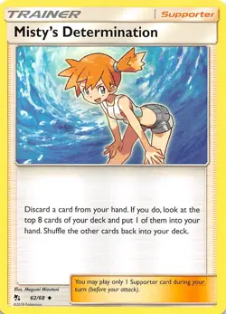 Misty's Determination 62/68 Hidden Fates Pokemon 004916 - Image 1