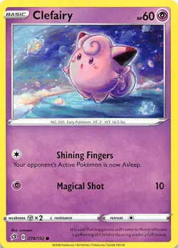 Clefairy 074/192 SWSH02: Rebel Clash Pokemon 004792 - Image 1