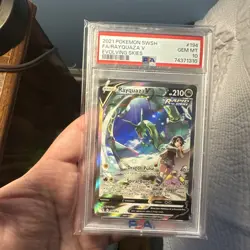 Pokemon 2021 Rayquaza V 194/203 Alt Art Evolving Skies GEM MINT PSA 10 - Image 1