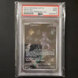 2023 Pokemon 151 SVP EN PSA 9 Mewtwo EX #052 Ultra Premium UPC Black Star Promo - Image 1