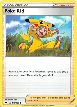 Poke Kid 173/202 SWSH01: Sword & Shield Base Set Pokemon 004503 - Image 1